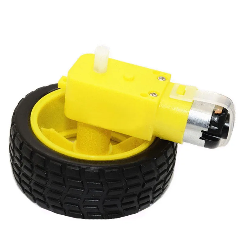 Motore Elettrico Dc 3-6V Con 66Mm Tt Motore Ruota Ruota Doppio Albero Motoriduttore Tt Motore Cambio Magnetico Per Arduino Smart Car