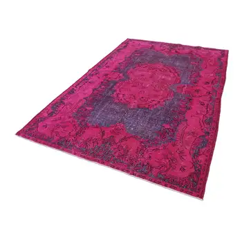 

192x286 Cm Pink Handmade Over Dyed Rug-6x9 Ft