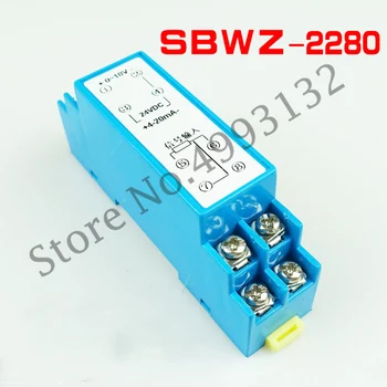 

SBWZ-2280 Rail Type Temperature Transmitter PT100 0.2 Level Temperature Transmission Module 24VDC 4-20mA