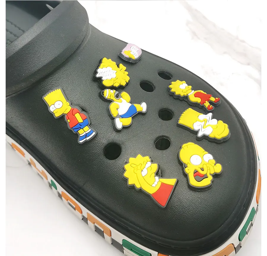 1Pcs Shoe Charms Classic Animated Characters Sandals Accessories Garden Shoe Buckle Decorations For croc jibz Kids Party Gift