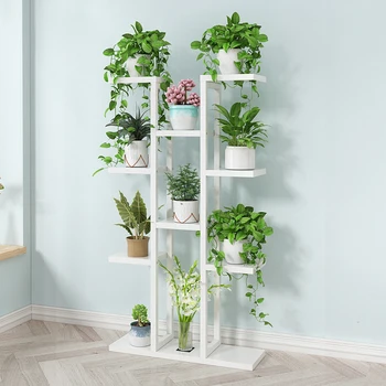 

Multi-storey Room Introspection Space Iron Art Flower Rack Multi-storey Balcony Flowerpot Shelves Household