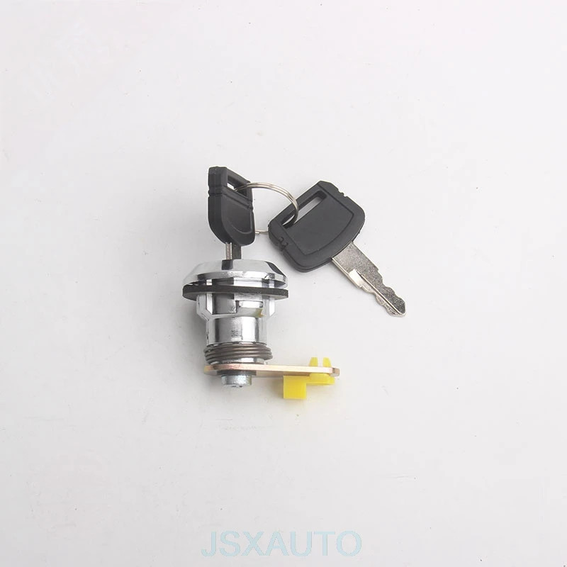 Lock cylinder Аксессуары для экскаватора замок двери кабины наружный/внутренняя ручка замок блок для HITACHI 120/200-5 EX-5 - Цвет: Lock cylinder