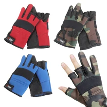 Неопреновые теплые перчатки для рыбалки с 3 вырезами, противоскользящие перчатки для ловли нахлыстом, для зимней рыбалки, охоты, верховой езды, охоты, перчатки для мужчин и женщин
