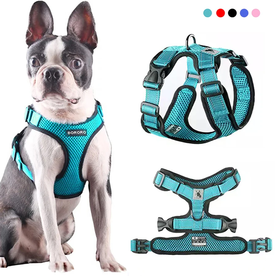 PetDogHarnessSummerMeshNylonBreathableDogVestSoftAdjustable