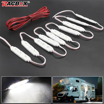

A Set LED Car Luggage Compartment Lights Modules Light Lamp Bulb Kit Bright White Interior LWB For VW /Van /Sprinter /Ducato