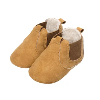 

Baby Leather Cotton Shoes Infant Toddler Short Boot Kid Autumn Winter Shoes
