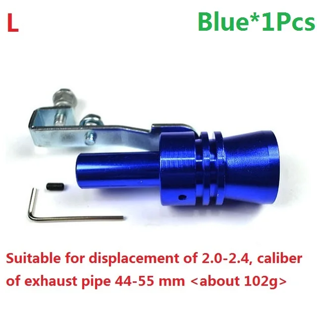 BlueL Motorcycle Car Exhaust Modified Muffler Universal Tail Pipes Sound Turbo Whiste Universal Modification Accessories 2020NEW Hot - Цвет: BlueL