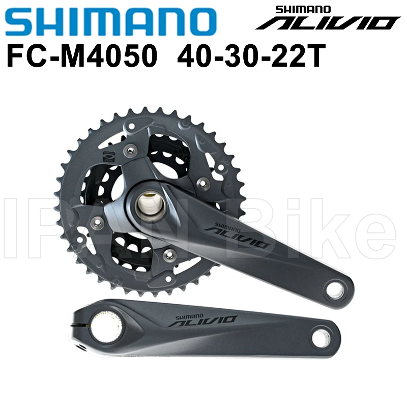 Ricardo Bicicletas - O pedivela Shimano Alivio FC-M4050 Hollowtech II é  compatível com corrente HG de 9 velocidades, Modelo FCM4050,Velocidade -  3x9, 3 peças possui o sistema Hyperdrive. As engrenagens do pedivela