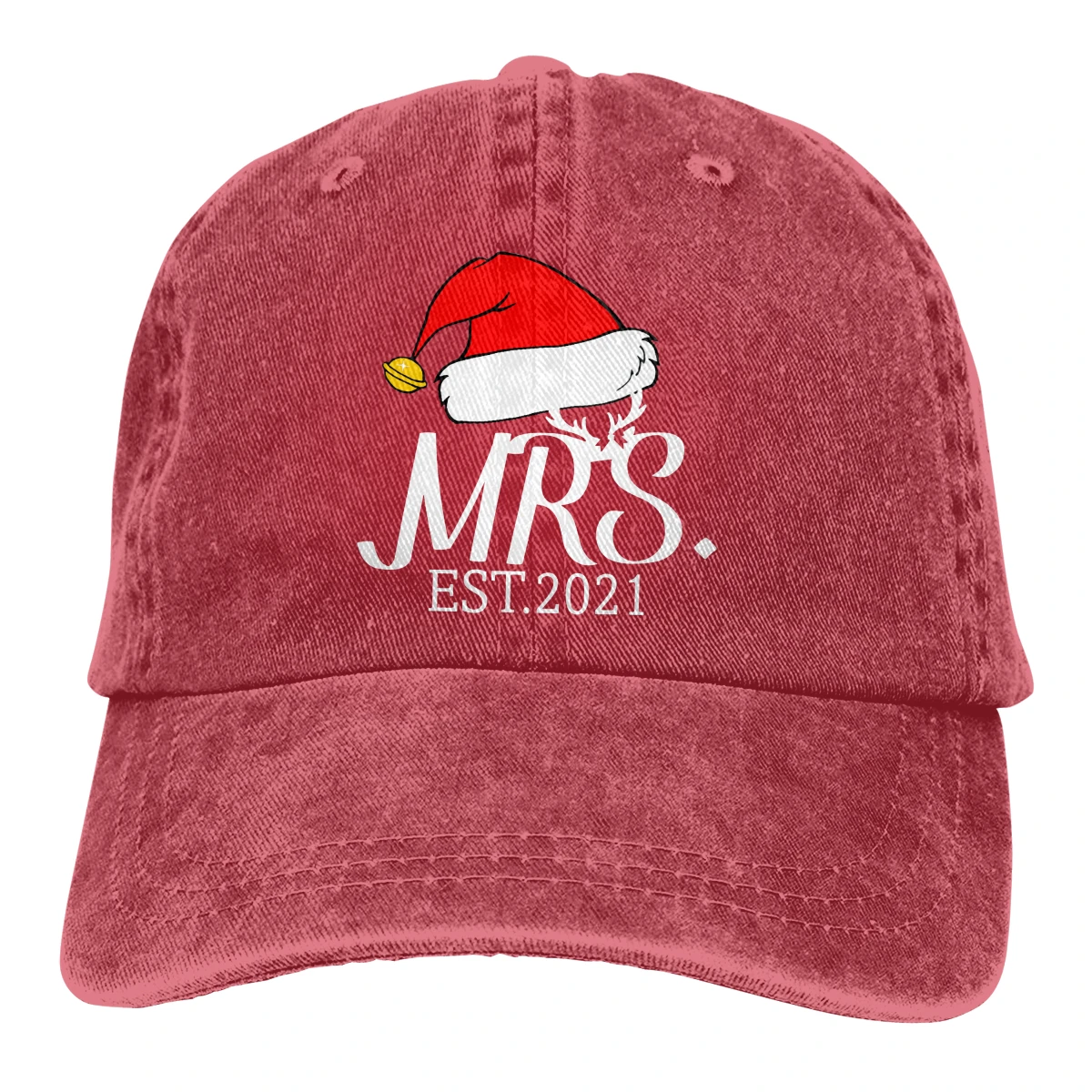 Mrs Est Casquette Черная мужская и женская джинсовая бейсболка с завязками Регулируемая Кепка для гольфа