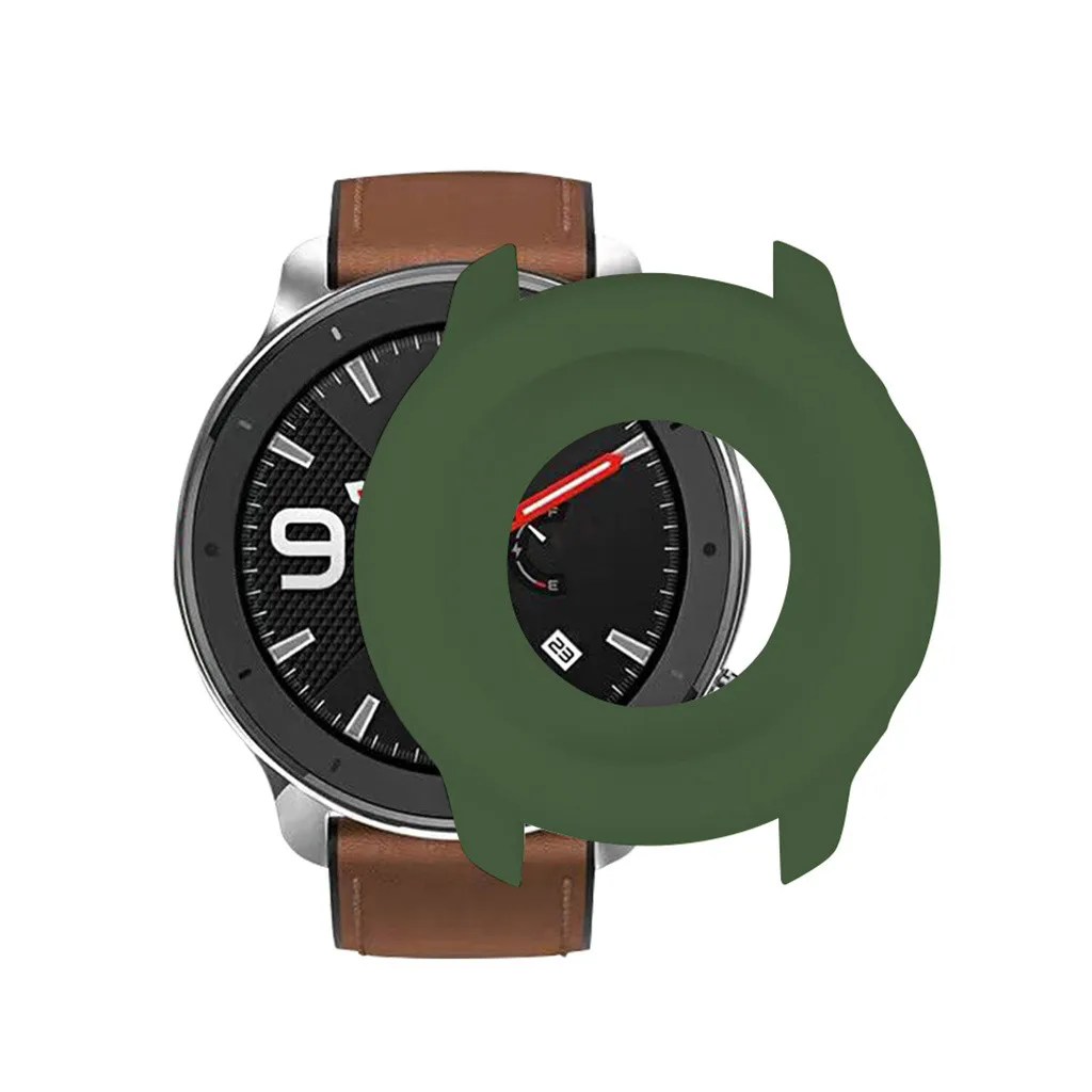 Силиконовый защитный чехол для Huami AMAZFIT GTR 47 мм, Смарт-часы, мягкий ТПУ полный Чехол, сменная пленка, защитный чехол, 19 августа