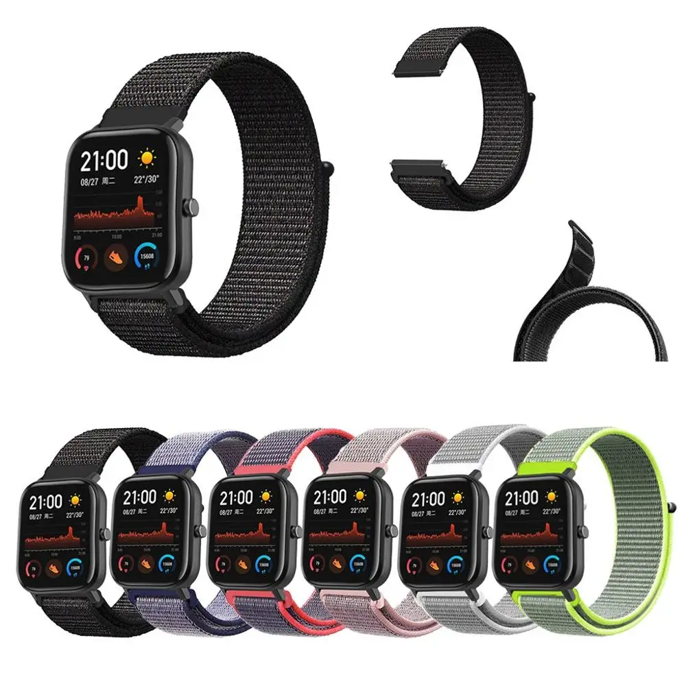 Замена нейлоновая Спортивная петля ремешок на запястье для Huami Amazfit GTS браслет для смарт-часов браслет долговечные аксессуары#829