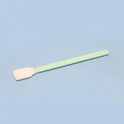 Y1UF 100Pcs/Set Double Layer Polyester Rectangular Head Cleaning Swabs Plastic Handle Dust-Free Industrial Paddle Sticks for
