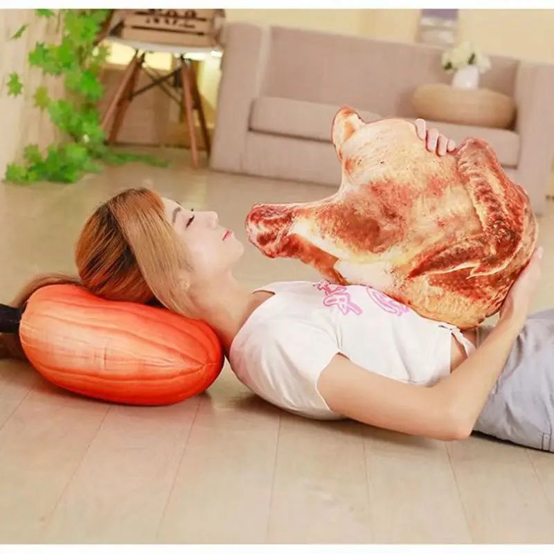 Hot Selling Delicious Food Pillow Creative Plush Doll-Processing Customizable Logo Recruit Agents