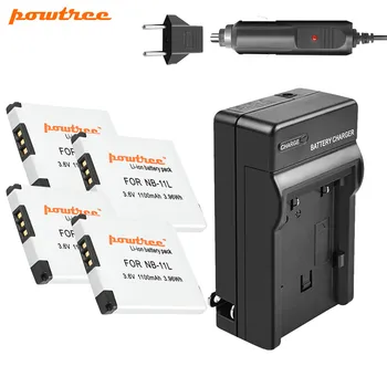 

Powtree NB-11L NB11L NB 11L Battery + Car Charger For Canon PowerShot SX410 SX400 IS ELPH 320 340 A2300 IS,A2400 IS,A2500,A2600