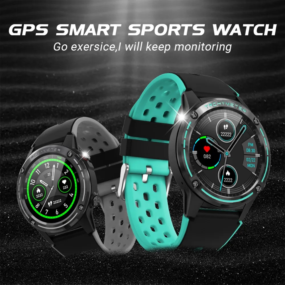 Gps Smart Watch Fitness Tracker Full Screen Ip67 Waterproof Smartwatch Heart Rate Message Reminder Compass Elevation For Phone Smart Watches