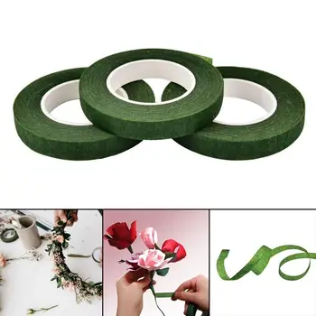 

30 Yards/roll Self-adhesive Bouquet Stem Tape Green Floral Stamen Wrapping Florist Tapes DIY Flower Accessories