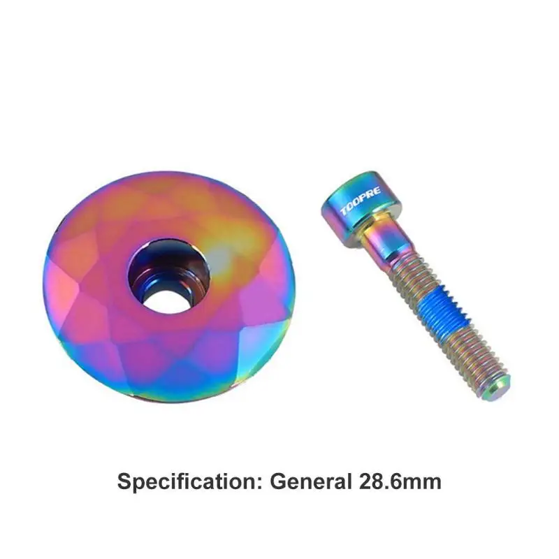 Multicolor 1 шт. Прочный чехол для велосипедной чаши износостойкий дорожный MTB велосипедный стержень аксессуары 28,6 мм велосипедная гарнитура верхняя крышка крышки - Цвет: Multicolor