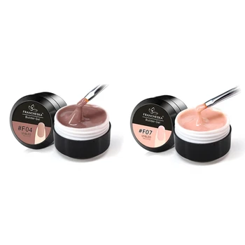 

2Pcs Francheska Camouflage Gel Builder Gel Quickly Uv Builder Gel Soak Off Nail ExtensionJelly Poly 10 Colors Clear Pink White