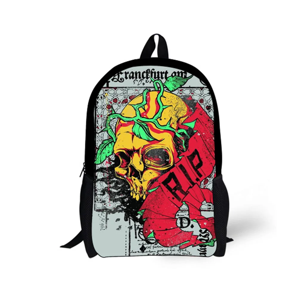 

Printed CHILDREN'S School Bags Skull Training CHILDREN'S Rucksack Personalized Printed Skeleton Backpack