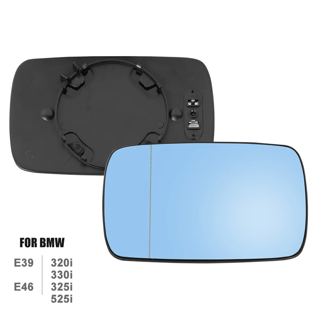 X Autohaux 1 пара боковое зеркало стекло с Опорной пластиной с подогревом для BMW E39 E46 320i 330i 325i 525i