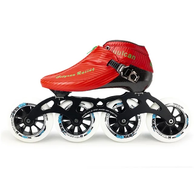 model 9 Cityrun скоростные роликовые коньки из углеродного волокна для профессионального соревнования, ботинки на молнии для гонок и катания на коньках - Цвет: model 9