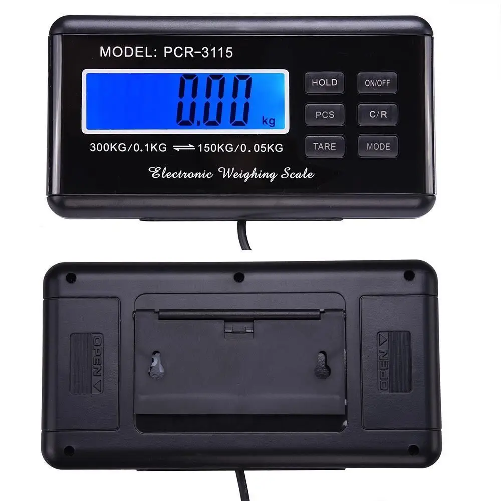 0,1-300 кг 660lb Почтовые весы электронные весы Bench Коммерческая Цифровые платформенные весы LCD AC power