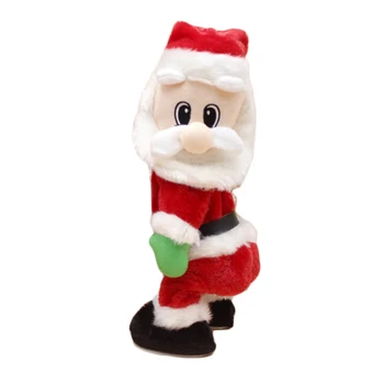 

Electric Santa Claus Singing and Dancing Toy Electric Santa Plush Christmas Gift for Kids Spanish/English XH8Z