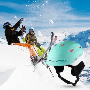 

HobbyLane Men Women Adults Integrated GUB Ski Helmet with Detachable Ear Cushions