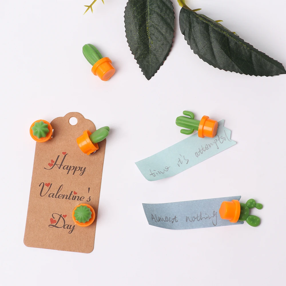 6 шт. суккулент в горшке магнит на холодильник милый мини имитация кактуса