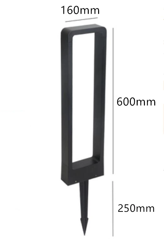 thumbnail image 1 of pieza de 15 W, CA 85-265 V, CC 12 V, luz LED para pilar de jardín, poste para césped, lámpara para césped, jardín al aire libre, paisaje, césped, 1 of 5