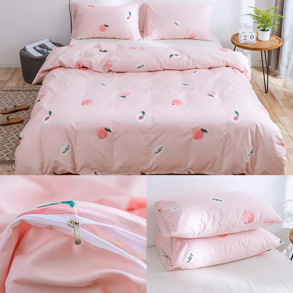 Nai yue простые и модные хлопковые постельные принадлежности одеяло пододеяльник наволочка из трех предметов 220X240 см домашняя кровать мягкая удобная#45