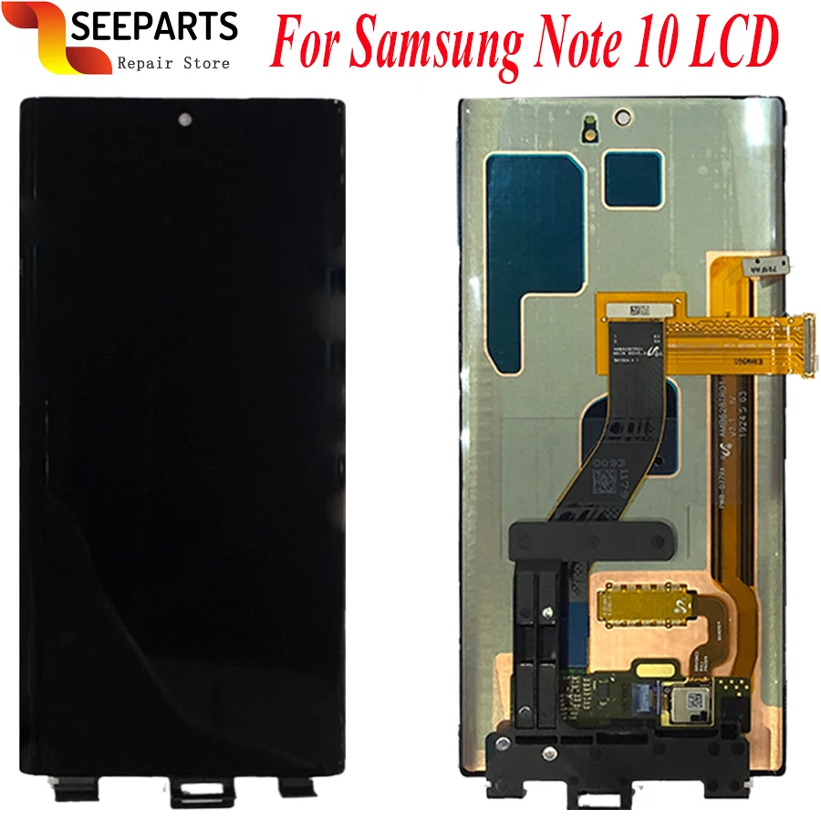 6," Amoled для samsung Note 10 lcd Note10 ЖК-дисплей с сенсорным экраном дигитайзер в сборе для samsung N970F N970U N970N N9700/DS lcd