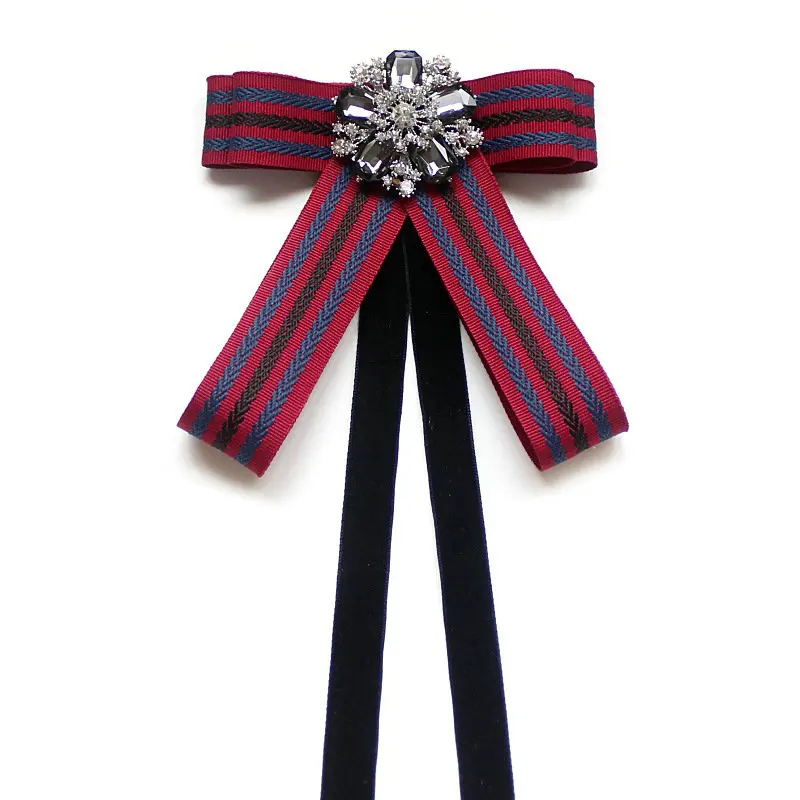 Rhinstone Bow Tie Элегантный мужской женский галстук винтажный Свадебный деловой, банкетный вечерние рубашки галстук-платок сплав лента с кристаллами стразами галстук-бабочка - Цвет: Rhinstone Bow Tie