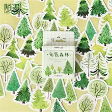 45 шт. Kawaii Yuan Ho лес васи клейкая лента практичный блеск DIY стикер Скрапбукинг наклейка этикетка маскирующая лента