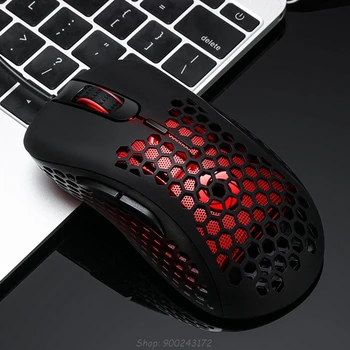 

Hollow Out Honeycomb Gaming Mouse Optical Sensor 6400 DPI Colorful RGB Backlit Wired Mice O16 20 Dropship