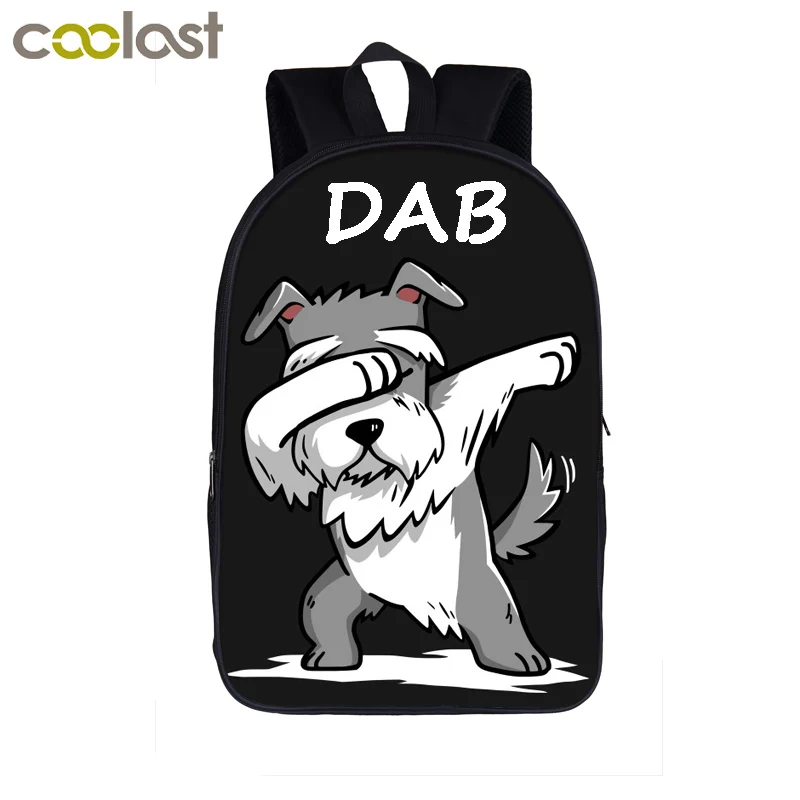 Забавный мультяшный Dab Единорог панда рюкзак для подростков мальчиков Dab On Em Детская сумка для книг детские школьные сумки мужские женские рюкзаки сумка - Цвет: 16cunShiba Inu10