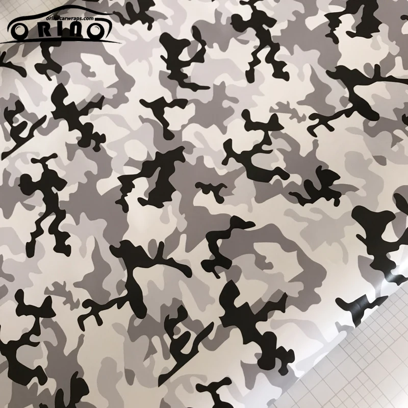 Black White Car Wrap Film-2