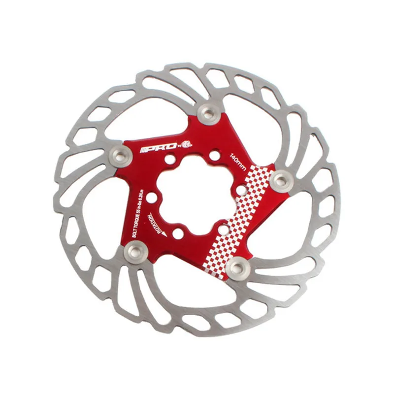 140mm 1PC Red IIIPRO двусторонние механические Кабельные дисковые тормоза плоские дорожные зажимы двусторонние тормоза с дисками 140 мм абсолютно - Цвет: 140mm 1PC Red