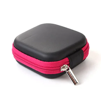 Мини-чехол для наушников USB чехол для переноски на молнии карамельный цвет Жесткий милый модный EVA гарнитура для airpods чехол для хранения airpods чехол - Цвет: small pink