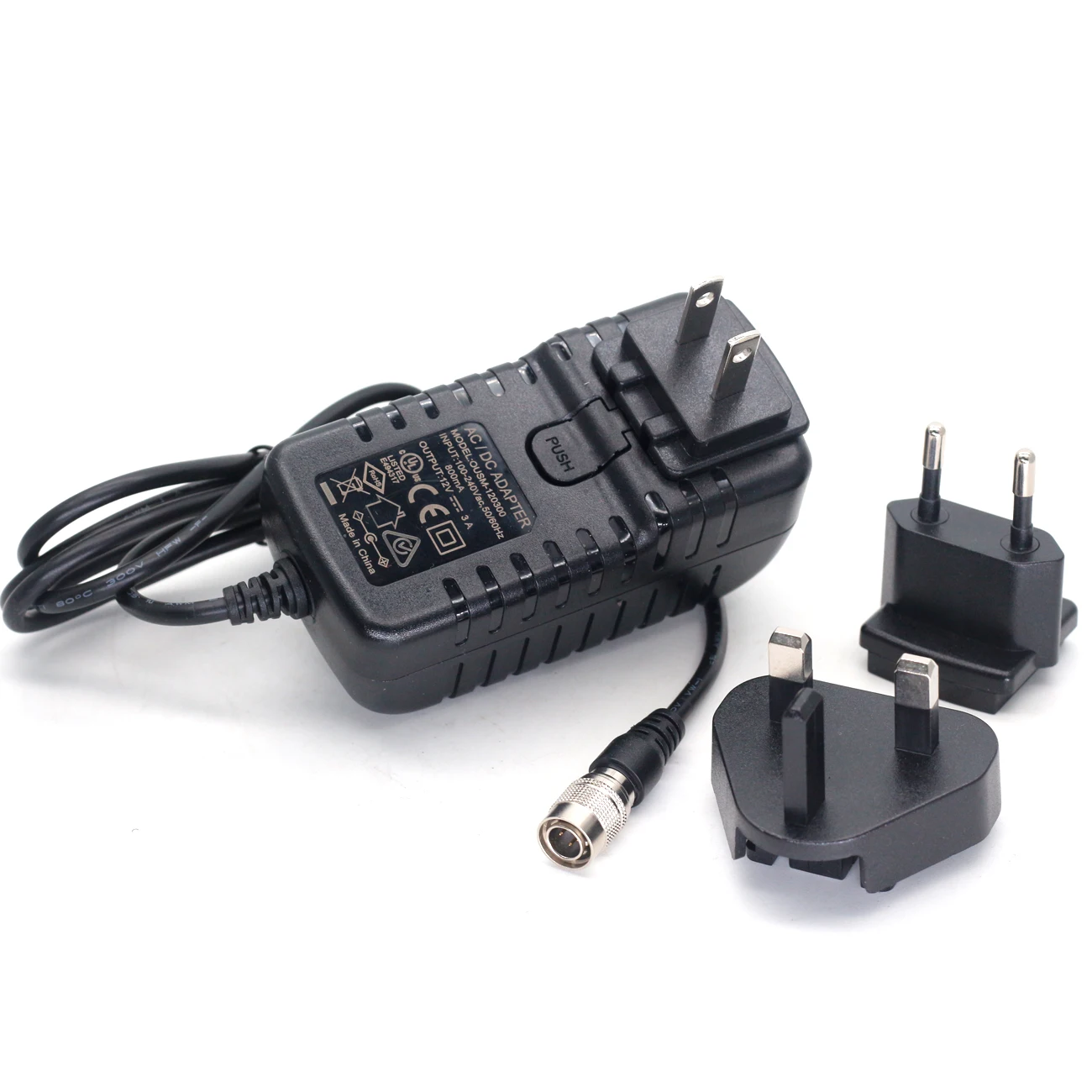 

Адаптер 110-220 В для 12 В Hirose 4pin для аудиооборудования 688 788T, Zoom F4 F8 шнур питания, длина 1,2 м