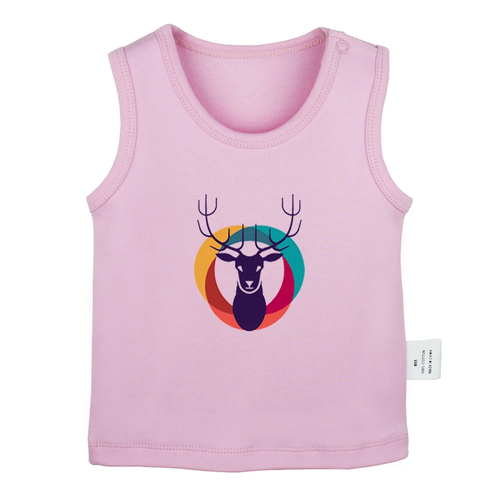 С рисунком рождественского оленя в ретро-стиле с принтом Олень как у