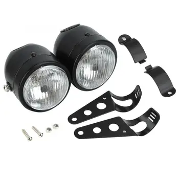 

3.5in H4 (halogen) 12V 55/60W Motorbike Motorcycle Modification Dual Headlight Part Replacement Twin Headlight Lamp Motocicleta