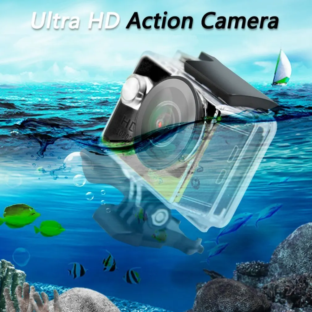Ultra HD 1080P Водонепроницаемая экшн-камера с ЖК-дисплеем, цифровая мини-камера с Wi-Fi, велосипедная видеокамера, Спортивная уличная камера