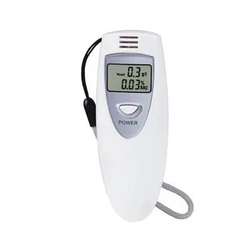 

High Sensitivity Low Sensitivity Digital Alcohol Tester Breath Alcohol Analyzer With Lanyard Easy To Wear Accurate Measurement