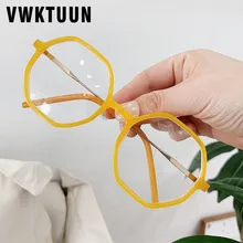 VWKTUUN, Геометрическая оправа для очков, большие оправы для очков, для женщин, неправильные круглые оправы для очков, оптическая оправа для очков