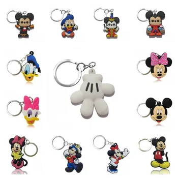 

1pcs Mickey Keychains Cartoon Key Ring Minnie Key Chain Fashion Trinkets Palm Key Chain for Women Chaveiro Kids Gift