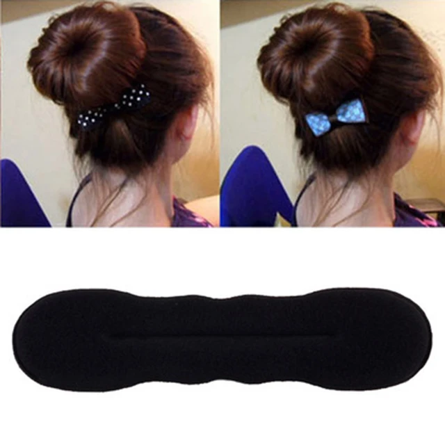 Deft Bun Hair Band DIY Donut Maker Girls Women Print Knotted Flexible Twister Styling Tool Headband Curler Hair Accessories A
