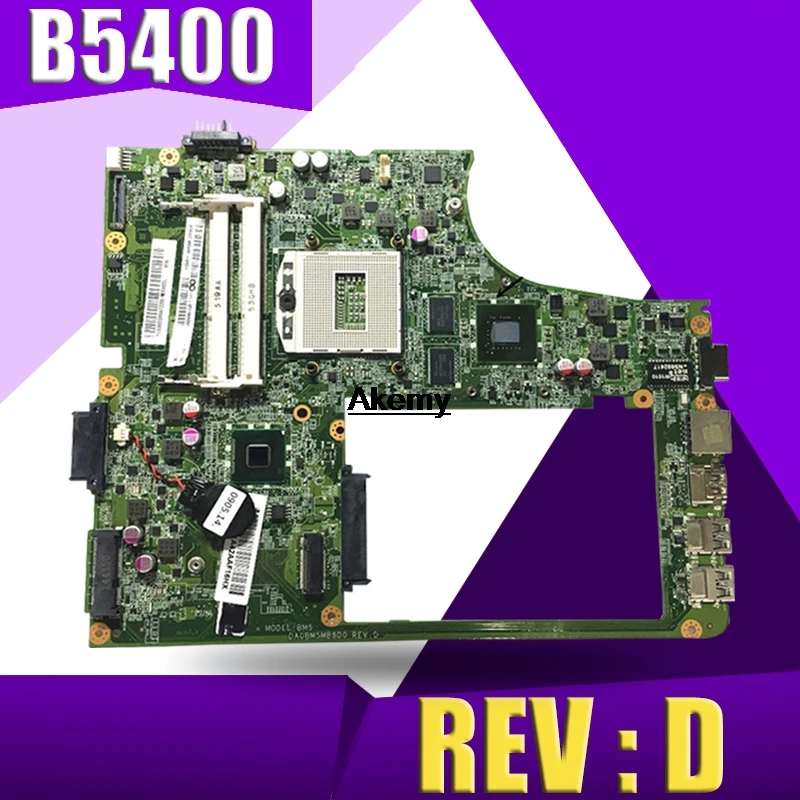 

AVAILABLE PROMISED WORKING DA0BM5MB8D0 REV : D LAPTOP MOTHERBOARD FOR LENOVO B5400 NOTEBOOK VIDEO CARD N15V-GM-S-A2