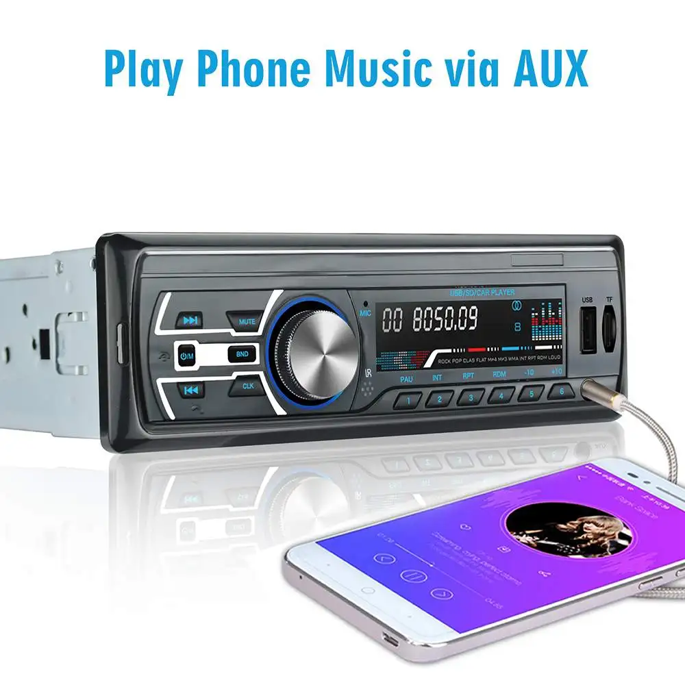 RM-JQ1584 автомобильный стерео радио приемник Авто mp3-плеер Поддержка bluetooth Hands-free FM с USB SD автомобильный mp3-плеер