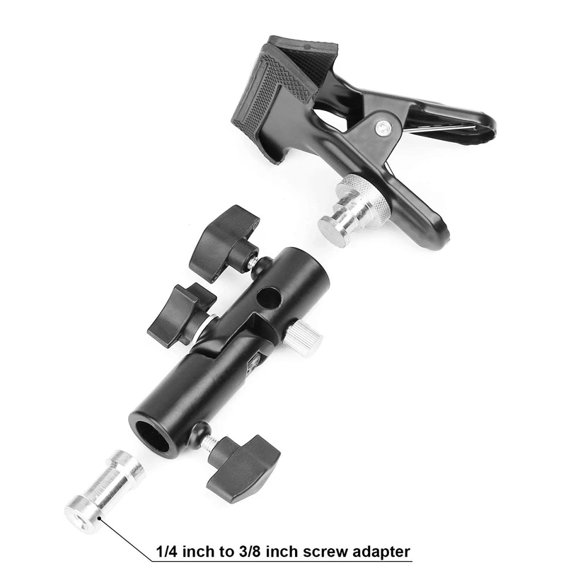  Reflector Stand Holder Light Stand Bracket Mount Umbrella Bracket Photography Studio Heavy Duty Met